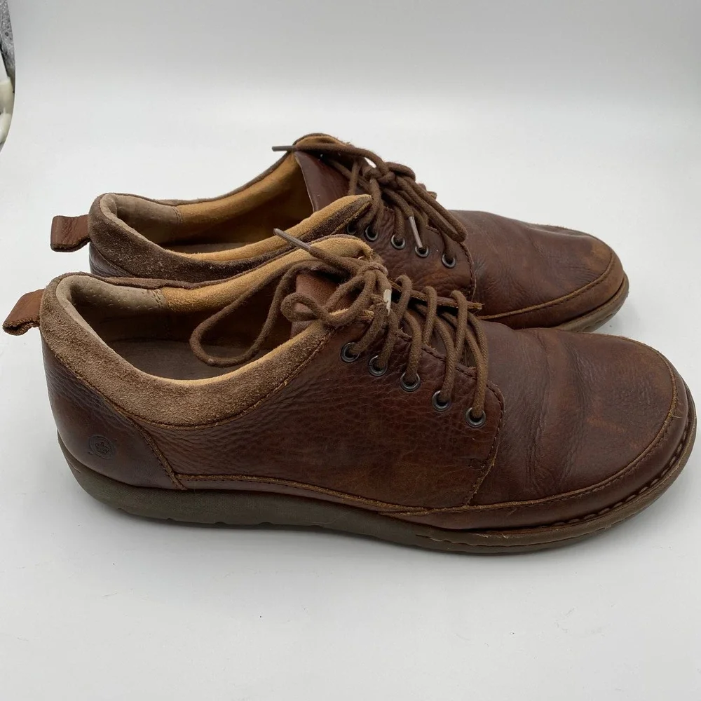 Born 11.5 M Leather Brown Lace Up Casual Comfortable‎ Oxford Shoes Men's